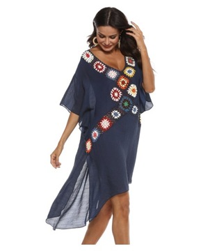 ПАРЕО для пляжа BEACH COVER летнее пляжное платье воздушная туника в стиле БОХО