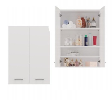 ШКАФ ДЛЯ ВАННОЙ ПОДВЕСНОЙ НАД СТИРАЛЬНОЙ МАШИНОЙ ПОЛКА ДЛЯ ВАННОЙ 30см С ПОЛКАМИ