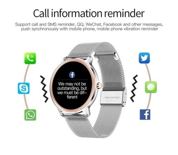 SMARTWATCH DAMSKI Rubicon RNBE66 WŁASNE TARCZE