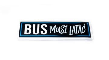 Naklejka SLAP Bus Musi Latać Traffic Vivaro Master