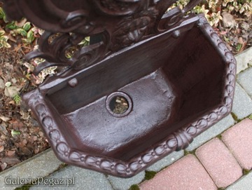 Алюминиевая садовая раковина с маскароном