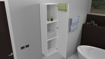 ПОДВЕСНОЙ СТОЙБИК ДЛЯ ВАННОЙ, БЕЛЫЙ МАТОВЫЙ, 120X30X27 - комплектная поставка.