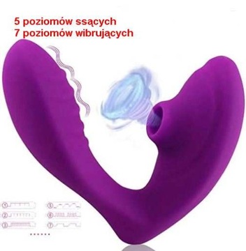 Фиолетовый многофункциональный вибратор