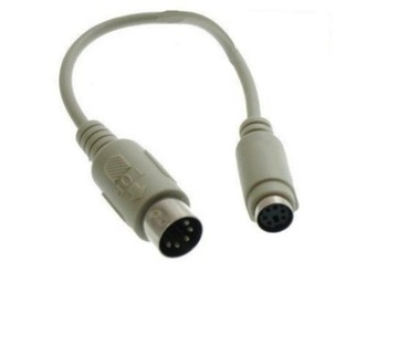 PRZEJŚCIE wtyk DIN 5pin /gniazdo PS2 PS/2 6p (2745