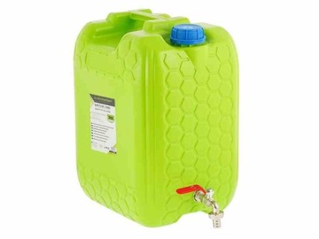 Pojemnik na wodę z metalowym długim zaworem, 20 L