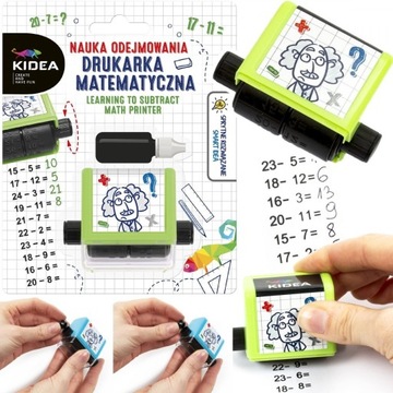 DRUKARKA MATEMATYCZNA nauka odejmowania KIDEA (NODMKA)