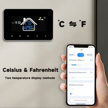 Температура Tuya Wi -Fi Thermostat Регулятор 16A LCD