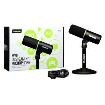 Shure MV6 — динамический кардиоидный микрофон USB-C для геймеров и