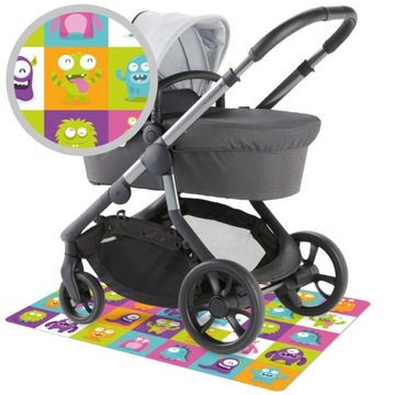 Коврики для детских колясок 100х70 см, защита пола.