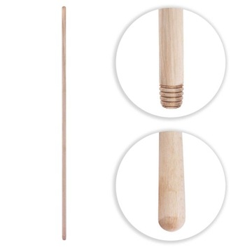DRĄŻEK DO MIOTEŁ 120CM GWINTOWANY KIJ Z GWINTEM STYL DO SZCZOTKI