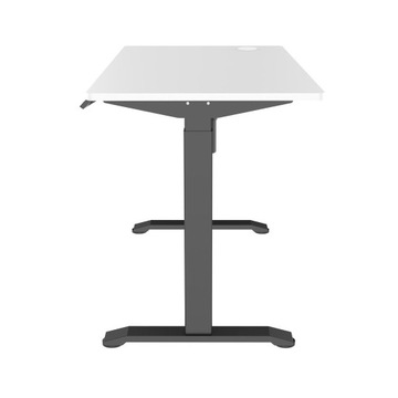 Бело-черный стол со светодиодной панелью Spacetronik с электрической регулировкой высоты
