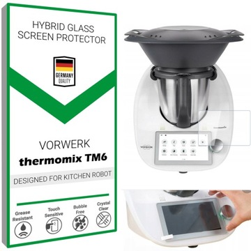 Szkło ochronne hybrydowe 9H UltraHD na ekran do VORWERK Thermomix TM6