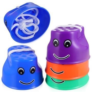 ZABAWKI NA SZCZUŁACH, FUN BUCKET, DZIECI, KAMIENIE DO RÓWNOWAGI, ZESTAW PLASTIKOWY 4 PARY