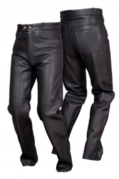 PROSTE SPODNIE SKÓRZANE CHOPPER SSM004