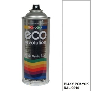 Farba lakier spray ECO styropianu akryl BIAŁY POŁ