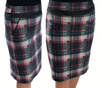 D1 SPÓDNICA LAKOSTA Z EKO SKÓRA R.38