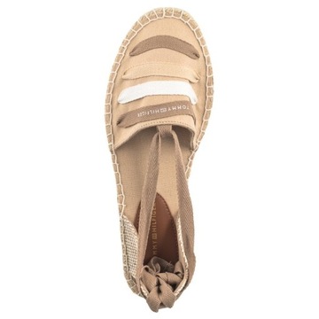 Buty Espadryle Damskie Tommy Hilfiger Flat T3A7 Beige Beżowe