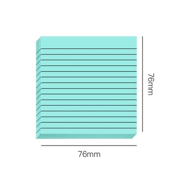 30/50 Sheets Gradient Transparent Sticky Notes Waterproof Horizontal Line I