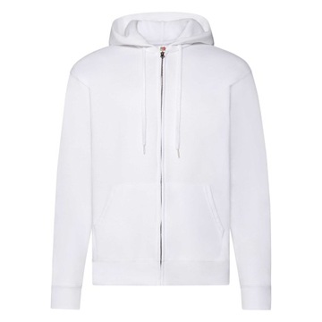 BLUZA FRUIT OF THE LOOM Z KAPTUREM WHITE XL