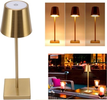 ELEGANCKA nowoczesna Lampa Stołowa LED bezprzewodowa sterowanie dotykowe