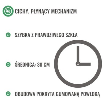 Настенные часы ДЛЯ ПОСЛЕДНИХ ЛЮДЕЙ (EN), бесшумные, 30 см