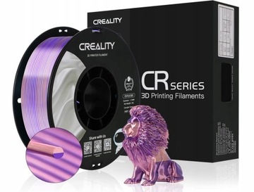 MAGICZNY FILAMENT CREALITY CR-PLA SILK RÓŻOWO-FIOLETOWY 1KG 1,75mm