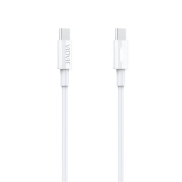 Kabel VIDVIE CB4013 TYPE C/TYPE C PD 100W 1M (Biały)