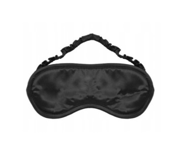 OPASKA NA OCZY DO SPANIA JEDWABNA CZARNA