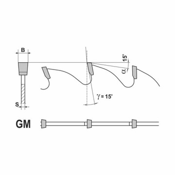 ПИЛА HM 0125X30X4.0/3.0/12Z GM ДЛЯ НАРЕЗКИ ДЕРЕВА