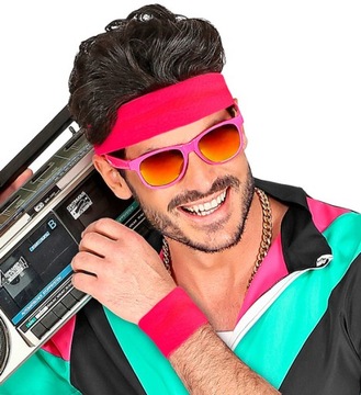 НАРУЧНЫЕ РЕЗОНАТЫ, РОЗОВЫЕ, 2 ШТ. ДИСКОТЕКА 80-Х