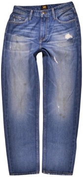 LEE spodnie HIGH STRAIGHT blue jeans NEW _ W28 L33