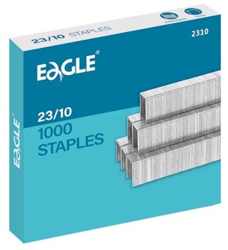 Zszywki 23/10 do zszywacza 1000 sztuk do 60 kartek EAGLE