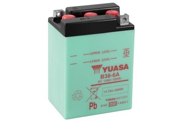 Akumulator motocyklowy Yuasa B38-6A 6V 14.7Ah