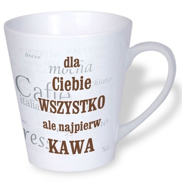 kubek latte z dowolnym nadrukiem - wzory