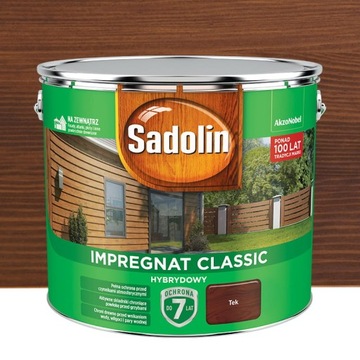 Sadolin Impregnat Classic Hybrydowy Tek 9L