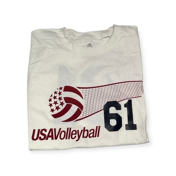 Мужская белая футболка ADIDAS VOLLEYBALL S 61