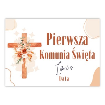 Plakat personalizowany Pierwsza Komunia POWITANIE