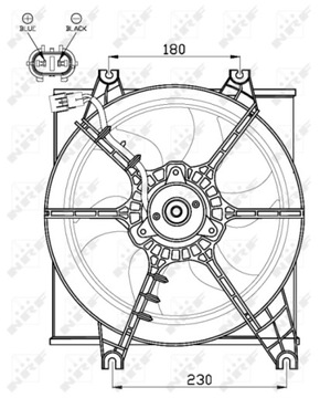 47546 NRF VENTILÁTOR MOTORU HYUNDAI ACCENT 1.3