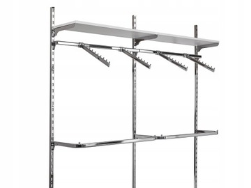 GARDEROBA DWUMODUŁOWA Best-line 200x240 CHROM