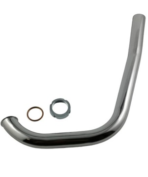 Kolanko tłumika WSK WFM 125 chromowane ZESTAW