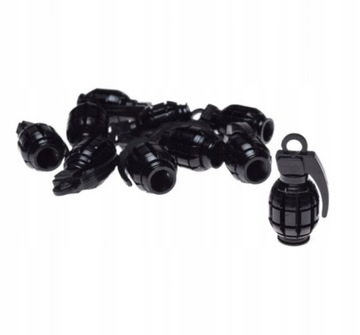 NAKRĘTKI WENTYLA KOŁA GRANAT CZARNE