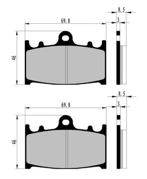 ПЕРЕДНИЕ ТОРМОЗНЫЕ КОЛОДКИ SUZUKI GSF 650 S BANDIT 07-
