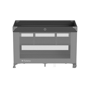 Дорожная кроватка детская двухъярусная складная Tulano Dream 40 Grey