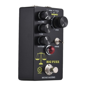 MOSKYAudio FUZZ Гитарная педаль эффектов с 4 переключателями режимов