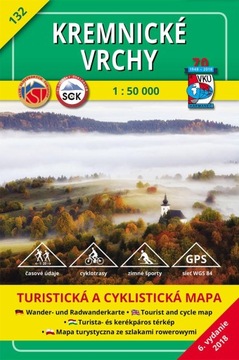 Góry Kremnickie 132 mapa VKU Harmanec