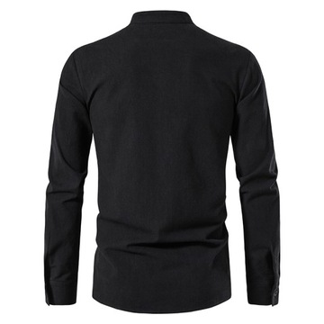 Мужская повседневная рубашка D-look APDAD обычный лен размер L