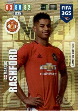FIFA 365 2020 PANINI LIMITED EDITION Rashford MANCHESTER UNITED