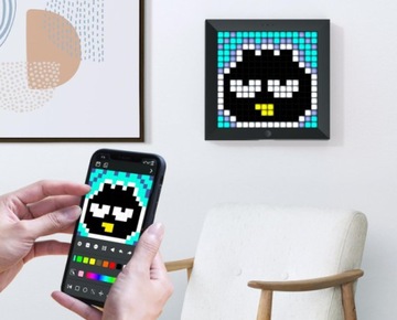 ЦИФРОВАЯ РАМКА BLUETOOTH 8,6-ДЮЙМОВЫЙ СВЕТОДИОДНЫЙ ЭКРАН DIVOOM PIXOO УПРАВЛЕНИЕ ПРИЛОЖЕНИЕМ