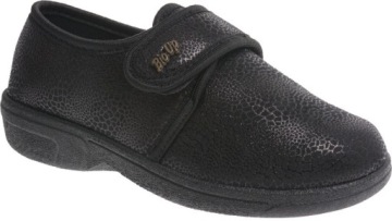 ТУФЛИ ДЛЯ ШИРОКОЙ НОГИ С ХОНОНАМИ НА ЛИПУЧКЕ черные 38