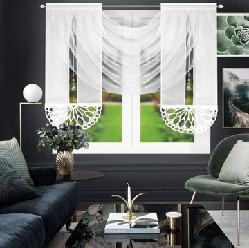 ГОТОВАЯ ШТОРА АЖУРНЫЙ БАТИС ПАНЕЛИ ВОЙЛЬНАЯ ШТОРА ВУАЛЬ